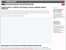 Tablet Screenshot of influenzanet.eu